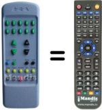 Comandos à distância equivalente Mivar 21 SF 1 STEREO