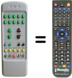 Comandos à distância equivalente Mivar 26 M 2 DVB