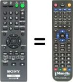 Comandos à distância equivalente Sony DVP-SR 700 H