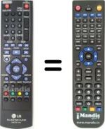 Comandos à distância equivalente LG BD 350