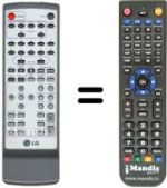 Comandos à distância equivalente LG FE-3500 WE