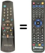 Comandos à distância equivalente Vestel DVB 840 CI