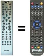 Comandos à distância equivalente Aristona DVD 1010