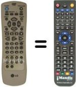 Comandos à distância equivalente LG DR-4810