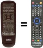 Comandos à distância equivalente Yamaha DVD S700