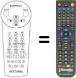 Comandos à distância equivalente Pioneer DBR-S120NL