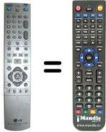 Comandos à distância equivalente LG RH-7900 H