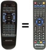 Comandos à distância equivalente Kenwood DVF-5020
