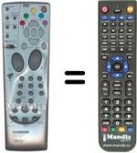 Comandos à distância equivalente Thomson DTH 5400