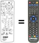 Comandos à distância equivalente Hifivox DTH 3600