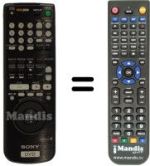 Comandos à distância equivalente Sony DVP-S 715