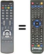 Comandos à distância equivalente Vestel S 8280 SD