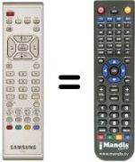 Comandos à distância equivalente Samsung LW17E24C
