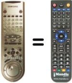 Comandos à distância equivalente Samsung SV4000W