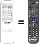 Comandos à distância equivalente Sanyo 21MTE