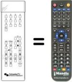 Comandos à distância equivalente SCHNEIDER STV7000