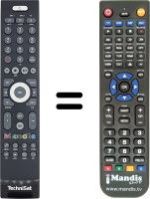 Comandos à distância equivalente Technisat TV705000