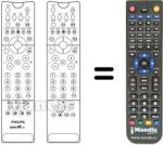 Comandos à distância equivalente Philips 36PW9765 / 19