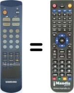 Comandos à distância equivalente Samsung 3F14-00034-140