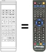 Comandos à distância equivalente Akai CT2869EN
