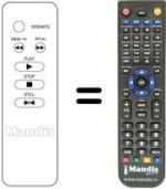 Comandos à distância equivalente Irradio VL210TC