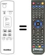 Comandos à distância equivalente LG 597-067A
