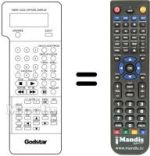 Comandos à distância equivalente LG 597-080E
