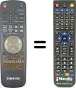 Comandos à distância equivalente Samsung SV35XK