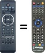 Comandos à distância equivalente Philips 996510029696