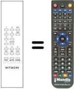 Comandos à distância equivalente Hitachi CPT2636