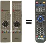 Comandos à distância equivalente Samsung WS32A108P