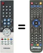 Comandos à distância equivalente Samsung LE32R86WDX/XEU