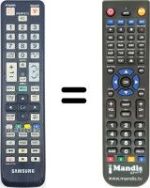 Comandos à distância equivalente Samsung UE32C6200RS/XZG