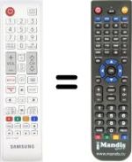 Comandos à distância equivalente Samsung LE40R72BXXEC