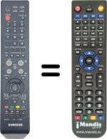 Comandos à distância equivalente Samsung PS42C7HDX / /XET