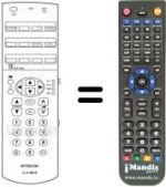 Comandos à distância equivalente Hitachi CP2984TAN