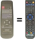 Comandos à distância equivalente Hitachi CMP412HDE