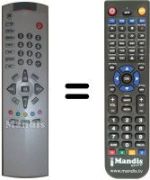 Comandos à distância equivalente Toshiba 14VL33E