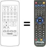Comandos à distância equivalente Toshiba 1480RD