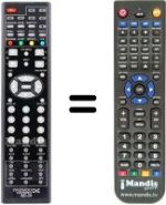 Comandos à distância equivalente Daewoo BD26