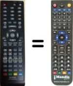 Comandos à distância equivalente Denver TFD-2208 DVB-T