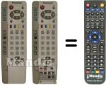 Comandos à distância equivalente Panasonic TX-32PB50D