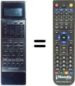 Comandos à distância equivalente Sanyo 3800EX