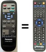 Comandos à distância equivalente Panasonic TH-42PW3