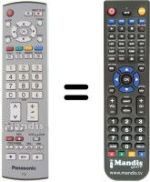 Comandos à distância equivalente Panasonic TH-42PA45E