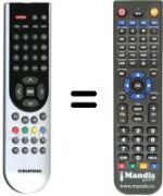 Comandos à distância equivalente Grundig RCH5J52