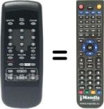 Comandos à distância equivalente Grundig GV6400HI-FI
