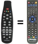 Comandos à distância equivalente Grundig 759909010100