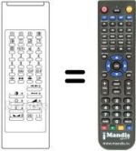 Comandos à distância equivalente Melectronic PP5500