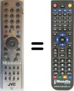 Comandos à distância equivalente JVC LT26B60SU
